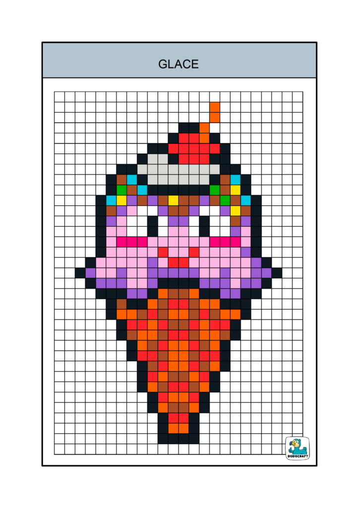 Glace pixel art dodocraft