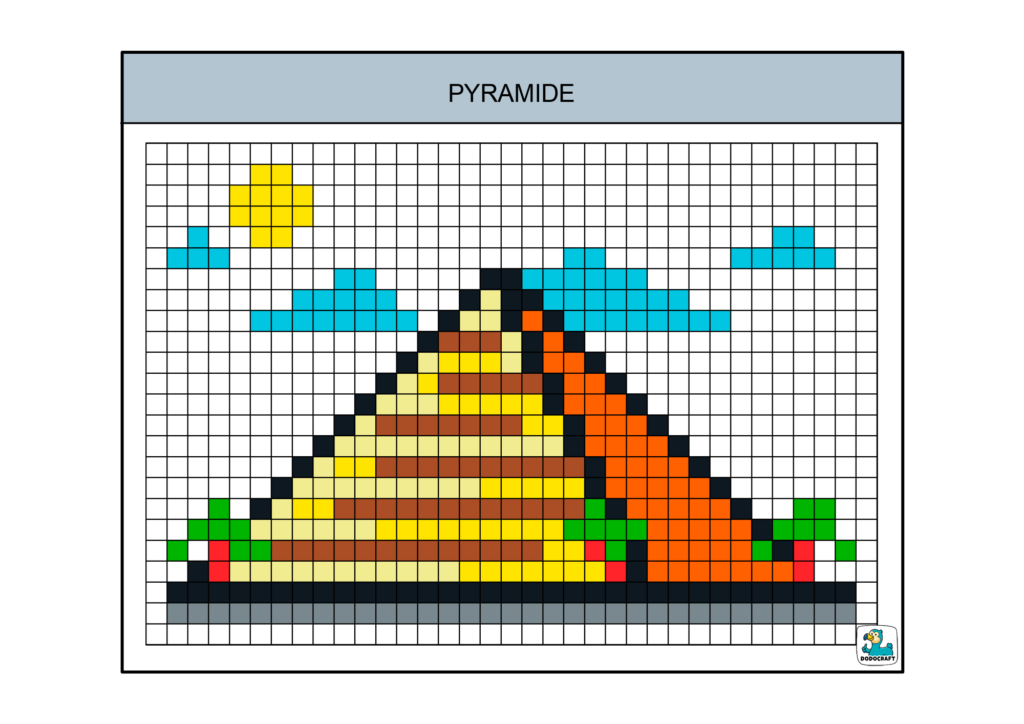 Pixel art pyramide dodocraft