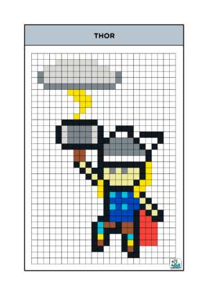 Thor Pixel Art Dodocraft - Dodocraft