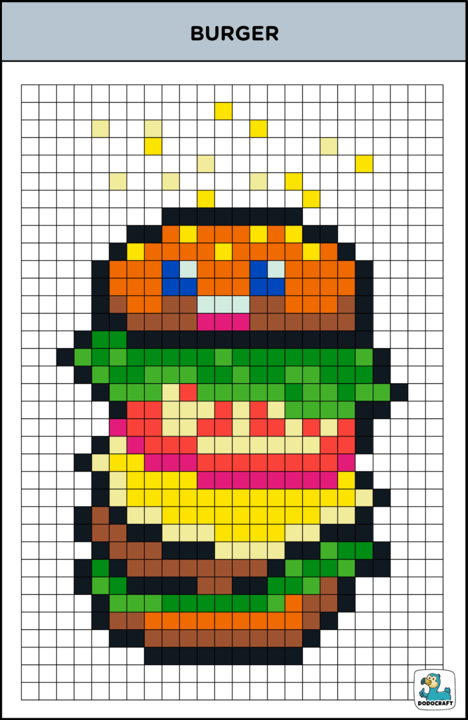 Modèle hamburger Dodocraft