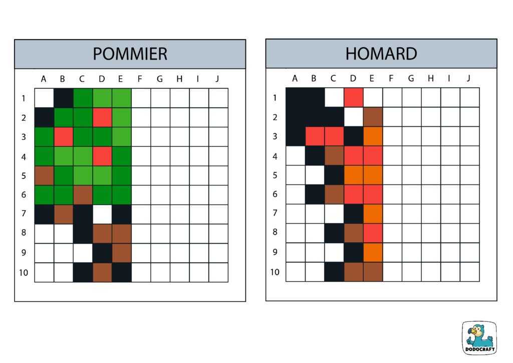 Modèles symétriques : arbre et homard