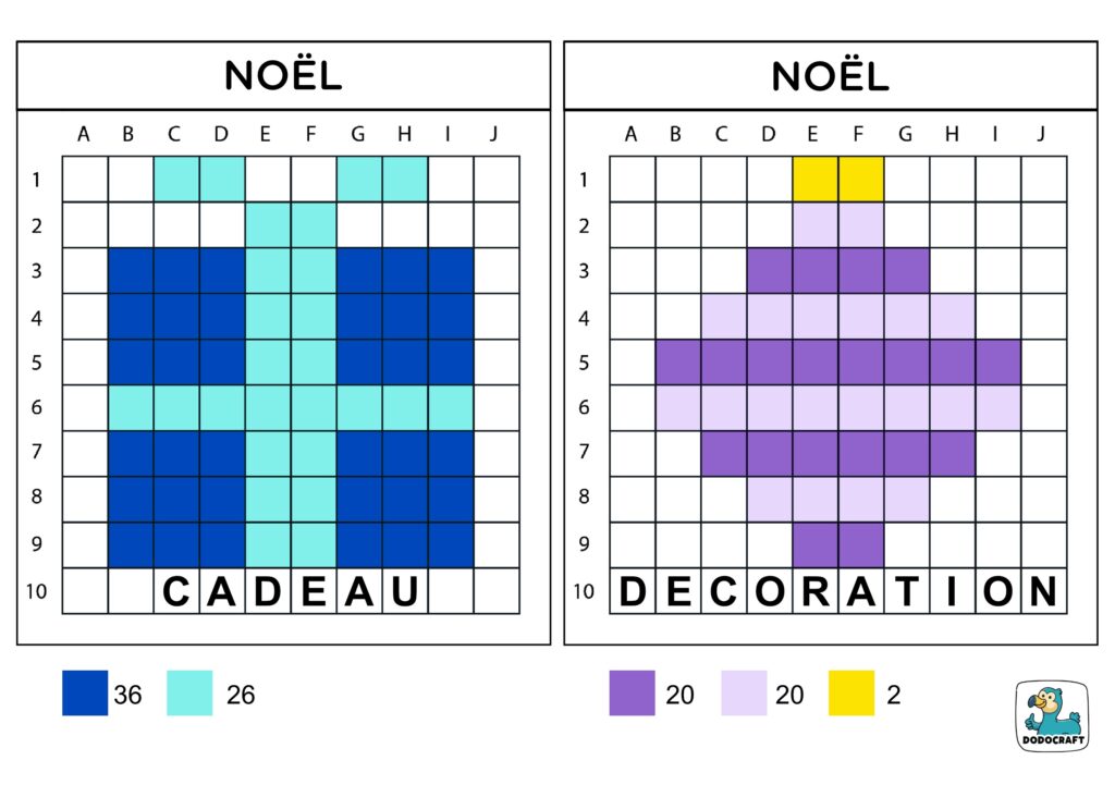 Modèles lettrés de Noël